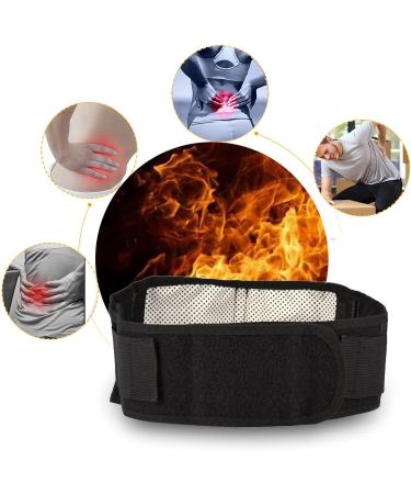 Self-Heating Black Belt | Tourmaline Magnetic Therapy Lumbar Support for Pain Relief - Buy Online on SooperMarket.com