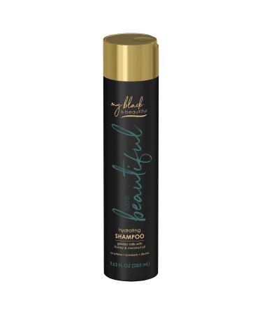 My Black is Beautiful Hydrating Shampoo, Sulfate Free, for Curly and Coily Hair with Coconut Oil, Honey and Turmeric, 9.6 fl oz