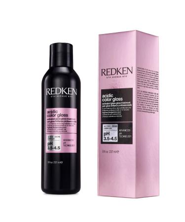 Redken Acidic Color Gloss Activated Glass Gloss Treatment | Rinse Out Hair Gloss | With Apricot Oil for Deep Conditioning | Add Intense Shine for up to Three Days | Safe for Color-Treated Hair