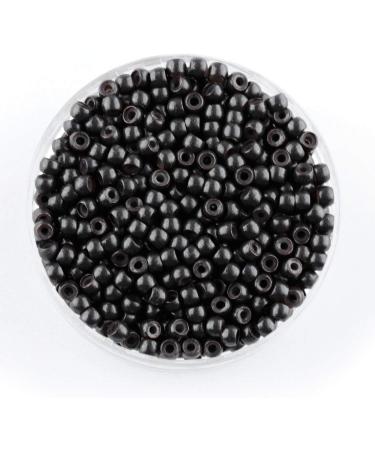 600 Dark Brown Vlasy Silicone Lined Nano Rings Beads for Hair Extensions - Micro Nano Beads - Buy Online on SooperMarket.com