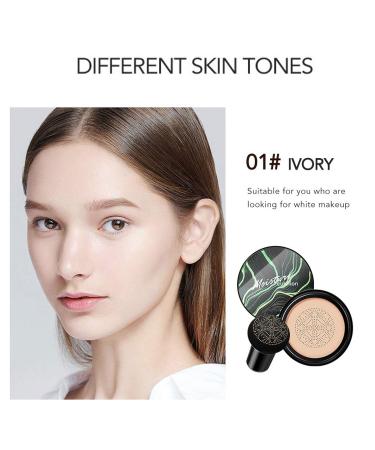 Mushroom Head CC Cream Foundation | Moisturizing BB Cream for Long-Lasting Coverage | Matte Finish | Even Skin Tone Makeup Primer - 01 Ivory - Buy Online on SooperMarket.com