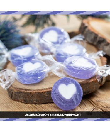 Rocks Heart Sweets Sweet Lilac White as Sweet Table Decoration at Wedding Baptism holy Communion or Valentine s Day (500 GR) with Lilac Heart - Give Love with Hearts - Buy Online on SooperMarket.com