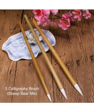 Chinese Calligraphy Brush Set - 20 PCS Sumi Painting Drawing Brushes with Bamboo Holder - On Sale Today - Buy Online on SooperMarket.com