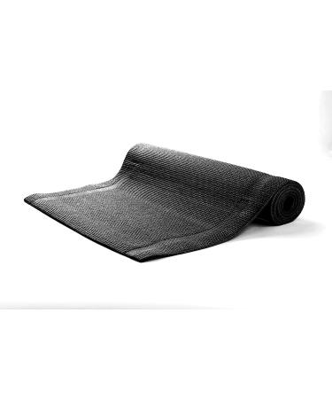 Mind Reader YOGAPVC-BLK Extra Thick Yoga Mat with Carrying Strap - High Density Anti-Tear Black - Buy Online on SooperMarket.com