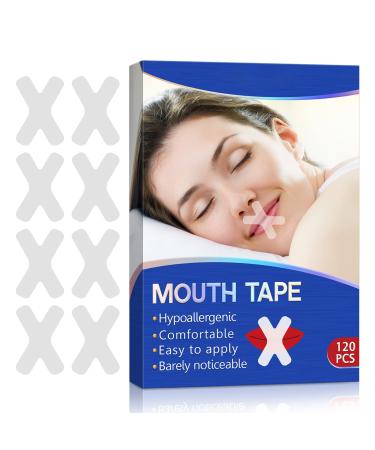 Advanced Gentle Sleep Strips Mouth Tape for Sleeping  Improve Breathing Mode Stop Snoring Mouth Tape for Nose Breathing & Better Sleep (120 PCS)
