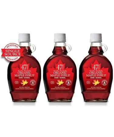 47 North Single Source Canadian Organic Maple Syrup. Grade A Dark 250g (3)