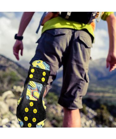 Anti-Slip Shoe Spikes - Crampons for Winter Sports & Outdoor Adventures | 15 Substitute Snow Spikes - Buy Online on SooperMarket.com