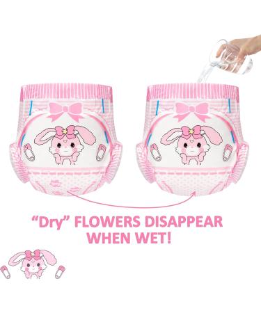 LittleForBig Adult Printed Diaper 10 Pieces - Baby Usagi Pink L - Large 36-48 - Buy Online on SooperMarket.com