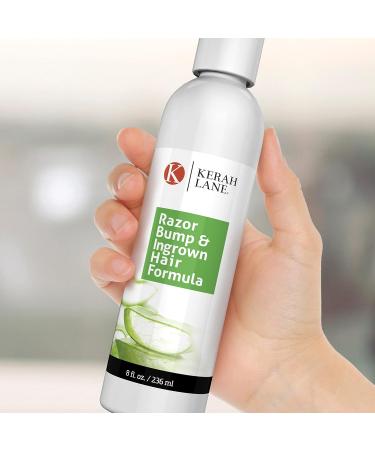 Kerah Lane Razor Bump & Ingrown Hair Formula 8 Oz for Women & Men: Best Treatment Serum for Ingrown Hairs Acne Razor Burn & Bumps: Use After Shaving Waxing Electrolysis & Hair Removal - Buy Online on SooperMarket.com