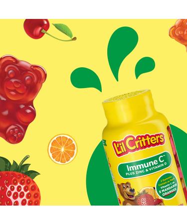 Lil Critters Immune C Plus Zinc & Vitamin D Gummies - 60 Count for Kids' Health - Buy Online on SooperMarket.com