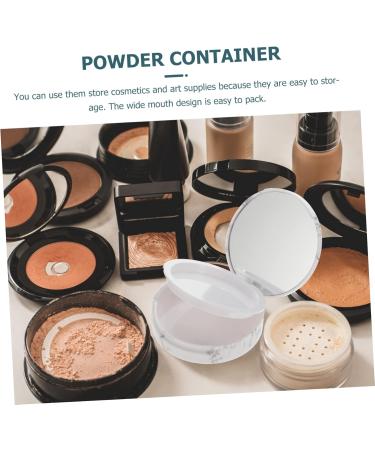 WOONEKY 2pcs Storage Box Makeup Powder Loose Powder DIY Powder Case Powder Case for Travel - Buy Online on SooperMarket.com
