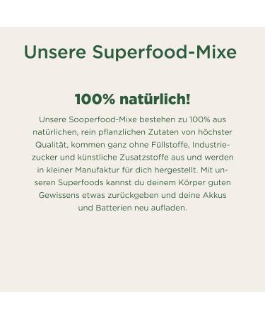 Sooper Food Energy Boost 250g Powder | Bio Vegan Superfood Addon for Sustainable Energy | Essential Vitamins & Minerals | Coffee Alternative with Maca & Cacao - Buy Online on SooperMarket.com