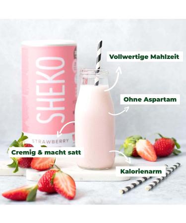Smillary Shake Strawberry Protein Powder - 25 Portions Meal Replacement | Gluten-Free & Vegetarian Protein Drink - Buy Online on SooperMarket.com