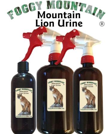 Foggy Mountain Mt. Lion Urine 16 oz - Natural Predator Scent for Wildlife Control - Buy Online on SooperMarket.com