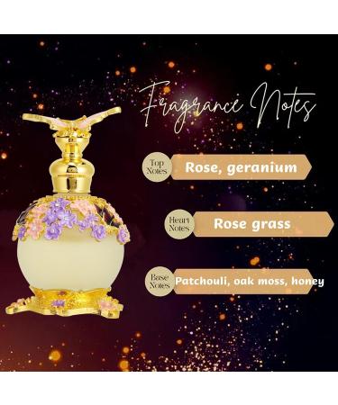 Arabian Perfume for Women Halal Dubai Retro Concentrated Perfume Oil Arabia Unpredictable Spirited Enchanting Fragrance Persistent Smell Perfect Travel Accessory (Blue Leafy Floral) - Buy Online on SooperMarket.com