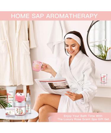 Birthday Gifts for Women Best Relaxing Spa Gifts Baskets Box for Her Wife Mom Best Friend Mother Grandma Bday Bath and Body Kit Sets Self Care Present Beauty Products Package Rose Scent - Buy Online on SooperMarket.com