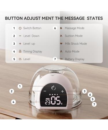 Buy Anwike Ultralise Portable Electric Milk Pump - 4 Modes 12 Steps LED Display Freehand Design BPA-Free - Ideal for International Shipping - Buy Online on SooperMarket.com