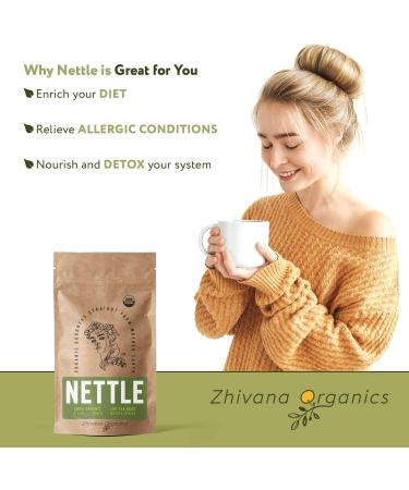 Organic Stinging Nettle Tea - 100 Bags - Joint & Blood Sugar Support, Allergy Relief - Urtica Tea - Buy Online on SooperMarket.com