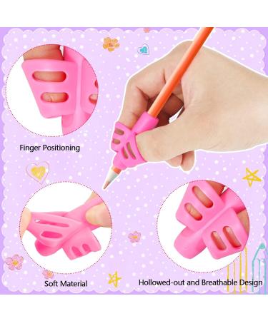 Sannix 16-Piece Pencil Handles for Kids | Handwriting Grip Correction & Writing Aid | Perfect for Toddlers Preschool Students 2 Styles - Buy Online on SooperMarket.com