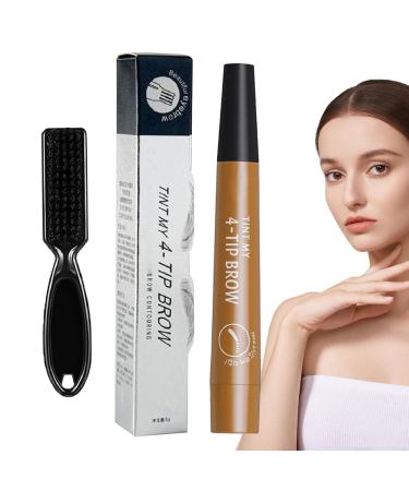 Bart pencil for men waterproof beard pencil-long-lasting covering hair base beard filler for beard make-up natural finish male mustach repair aznever light brown