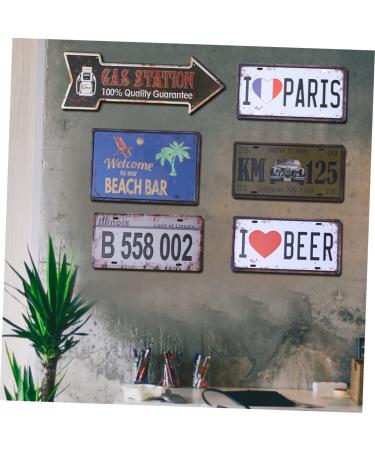 ABOOFAN Emblems Vintage Signs for Sale Out Door Decor Outdoor Metal Decor Iron Painting The Sign Iron Mark - Buy Online on SooperMarket.com