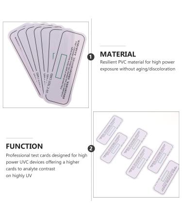 TEHAUX UV Discoloration Detection Cards - 20Pcs | Test Strips for UVA UVB Devices & Phone Cleaner | Multifunction Testing Supplies | UV Test Papers - Buy Online on SooperMarket.com