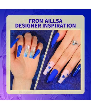 AILLSA Navy Blue Gel Nail Polish - Long Lasting, Chip Resistant 15ML Varnish for Salon & Home Use | Soak Off UV/LED | Gift for Her - Buy Online on SooperMarket.com