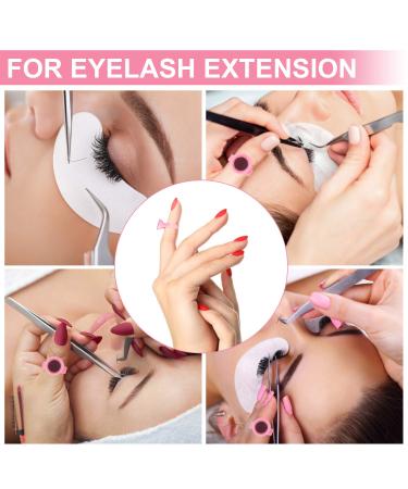 MEKK 300PCS Pink Glue Rings for Eyelash Extensions - Disposable Lash Extension Supplies - Buy Online on SooperMarket.com