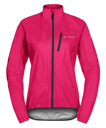 Vaude Women's Drop Jacket III |Light rain jacket - waterproof & feather light |Ceplex Active Technology |Breathable & compact stowable |Environmentally friendly with Eco Finish |Reflecting details 40 Bramble