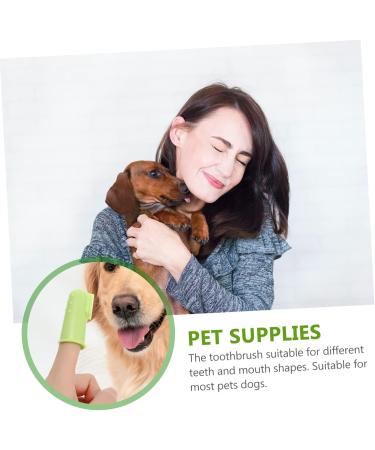 ORFOFE 1 Set Pet Toothbrush Kitten Toothbrushes Dog Toothbrush for Small Dogs Dog Toothpaste Pets Pp Green - Buy Online on SooperMarket.com