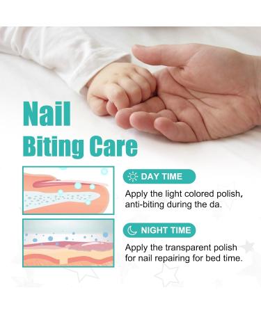 Anti Nail Biting Polish Double Head Stop and Grow Nail Biting Stop Nail Biting Nail Biting Prevention for adults anti nail biting polish Clear Nail Varnish Stop Biting Nails Nail Biter Stopper - Buy Online on SooperMarket.com