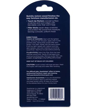 Guardsman Furniture Repair Kit - 3 Brown Tones - Touch-Up Scratches and Blemishes in Wood Furniture - Buy Online on SooperMarket.com