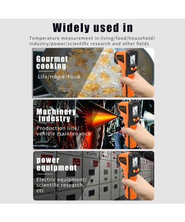 Non-Contact Infrared Thermometer for Cooking | Laser Food Temperature Pistol -50 to 600 ( 58 to 1112 ) - Ideal for Accurate Temperature Measurements - Buy Online on SooperMarket.com