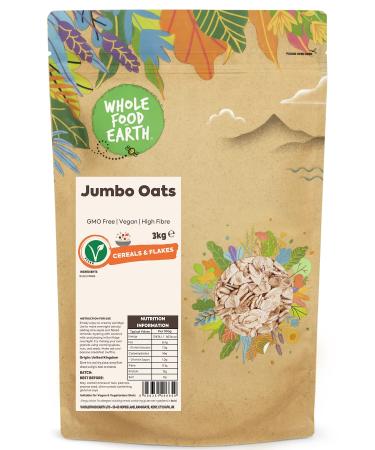 Wholefood Earth Jumbo Oats 3 kg Package May Vary 3.00 kg (Pack of 1)