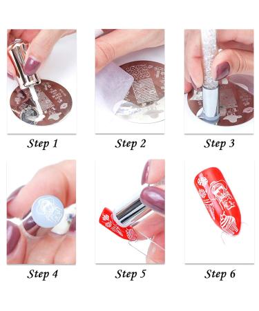 Nail Stamp Silicone French - Double-Headed Manicure Kit for Stunning Nail Art | Home Studio Essential - Buy Online on SooperMarket.com