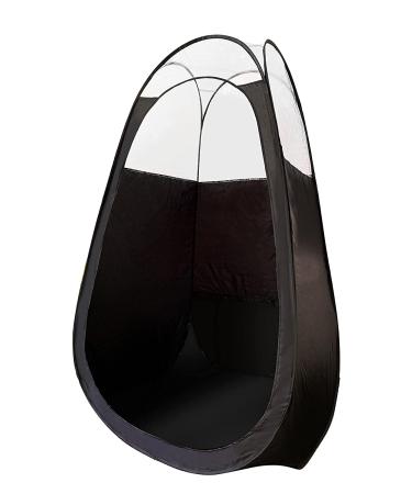 KobbTan Large Deluxe Black Clear Spray Tanning Pop Up Tent with Carry Case - Portable Mobile Tan Booth - Buy Online on SooperMarket.com