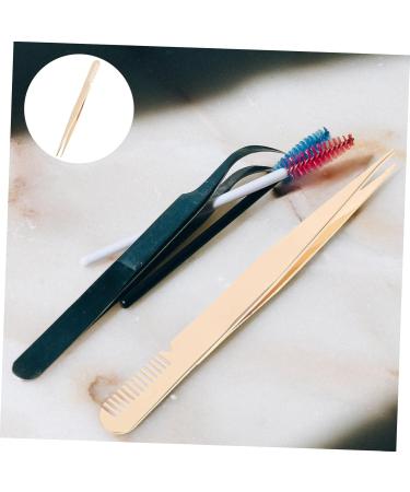 minkissy Eyelash Tweezers Lashing Tweezers Eyelash Applicator Eye Lash Tweezers with Comb Tweezers for Lash Extensions Lash Tool Metal Eyelash Clamp Tweezers Beauty Tools Beauty Accessories - Buy Online on SooperMarket.com