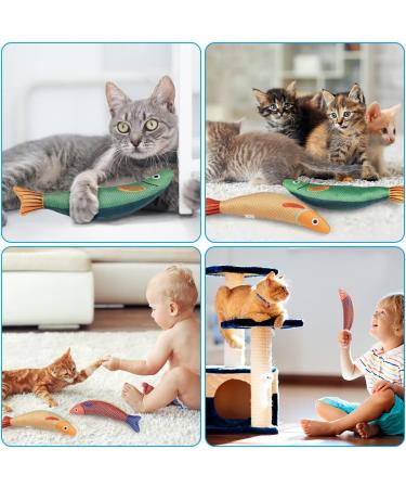 Osdue Cat Mint Toys - 3 Plush Fish Toys for Cats & Kittens | Dental Chew & Simulation Fish | International Shipping - Buy Online on SooperMarket.com