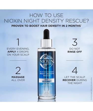Nioxin System Kit 2 - Cleanse, Condition & Treat Scalp for Thicker Hair - 3 Month Supply + Night Density Rescue Serum - Buy Online on SooperMarket.com