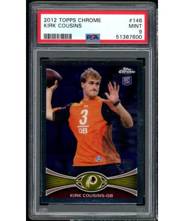 Kirk Cousins Rookie Card 2012 Topps Chrome #146 PSA 9
