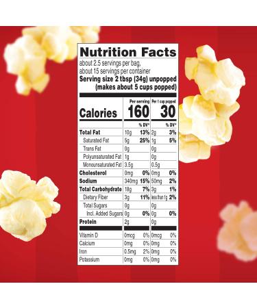 Orville Redenbacher's Naturals Simply Salted Microwave Popcorn 6-Count (Pack of 6) - Movie Theater Butter Flavor - Buy Online on SooperMarket.com