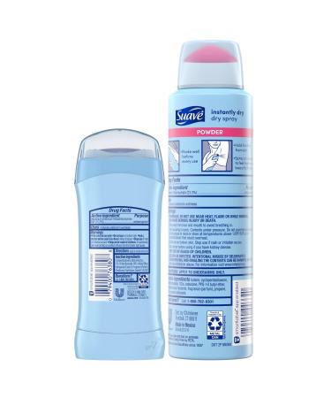 Suave Deodorant for Women - Invisible Solid Antiperspirant & Dry Spray Bundle | 48H Protection 2-Pack - Buy Online on SooperMarket.com