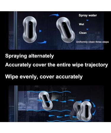 emobwdy Window Cleaning Robot 2800pa Smart Glass Cleaner With Auto Four Water Spray/Control Remote/Iintelligent Planning Path/Turning/Edge Detection 28000 U/Min 10 Cleaning Cloths White - Buy Online on SooperMarket.com
