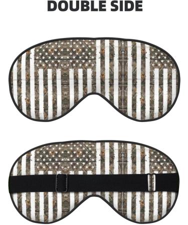American Camouflage Soft Sleep Eye Mask | Breathable Eye Patch for Women | Ideal for Travel & Relaxation - Buy Online on SooperMarket.com