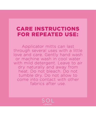 Buy SOL by Jergens Self Tanner Applicator Mitt - Flawless Streak-Free Tanning Glove | Reusable Protects Hands All Skin Tones (Pack of 2) - International Shipping Available - Buy Online on SooperMarket.com