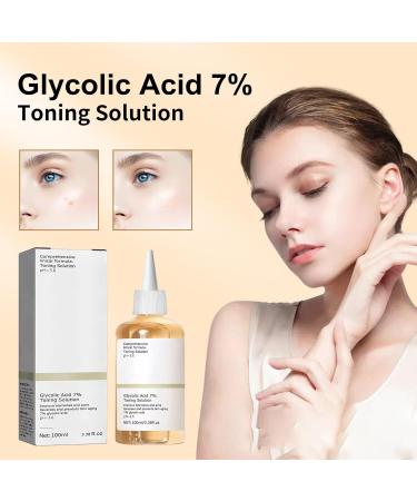 Glycolic Acid Toner Repair Acne & Anti Aging Face Toner Glycolic Acid 7% Dark Spot Remover Pore Treatment Improve Blemishes for Blemishes and Acne for Combination and Oily Skin 100ml - Buy Online on SooperMarket.com