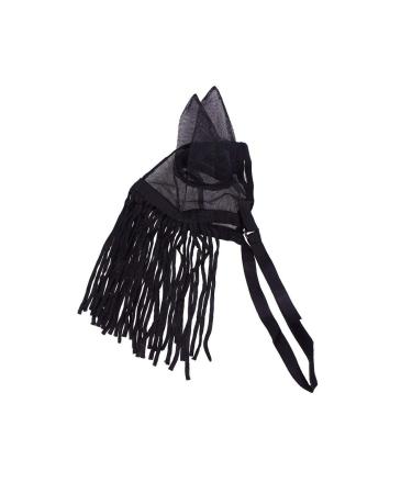 netproshop fly fringe with fine-mesh ears and elastic closure size Pony-XLFull size:Cob color:Black Cob Black