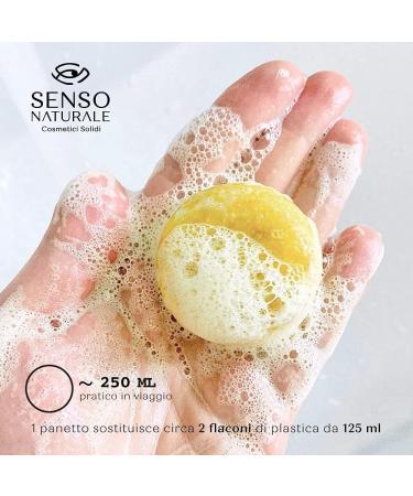 SENSO NATURALE Solid cleansing mousse - turmeric apricot oil - sensitive face makeup remover sensitive skin - vegan natural concentrate - corresponds to 300ml liquid - Buy Online on SooperMarket.com