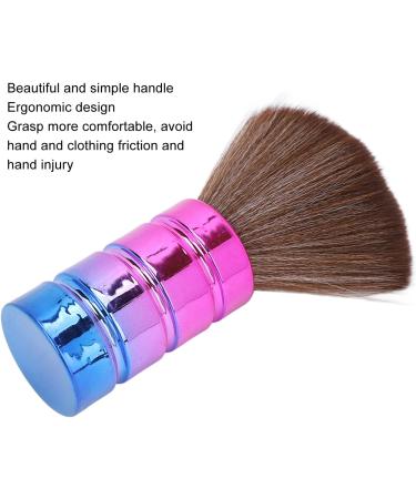 Neck Duster Brush Soft Nylon Bristles Electroplate Ergonomic Barber Hair Cutting Neck Hair Brush Stand Up Base Comfortable Suitable for Barber Shop or Home Use - Buy Online on SooperMarket.com