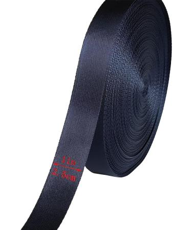 Yo-Yo2015 1 Inch Nylon Webbing Strap - 30 Yards | Durable Flat Nylon for Backpacks, Pet Leashes, Gardening Crafts - Black 01011 - Buy Online on SooperMarket.com